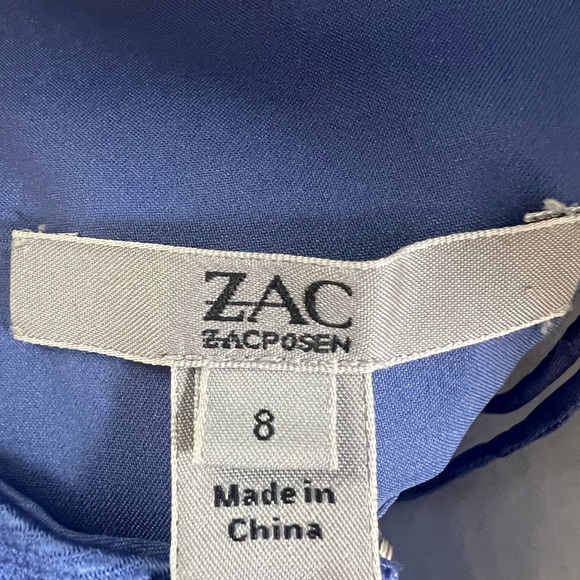 NWT Zac Posen Rosalie Cut Out Dress Blue 8 - Picture 10 of 10